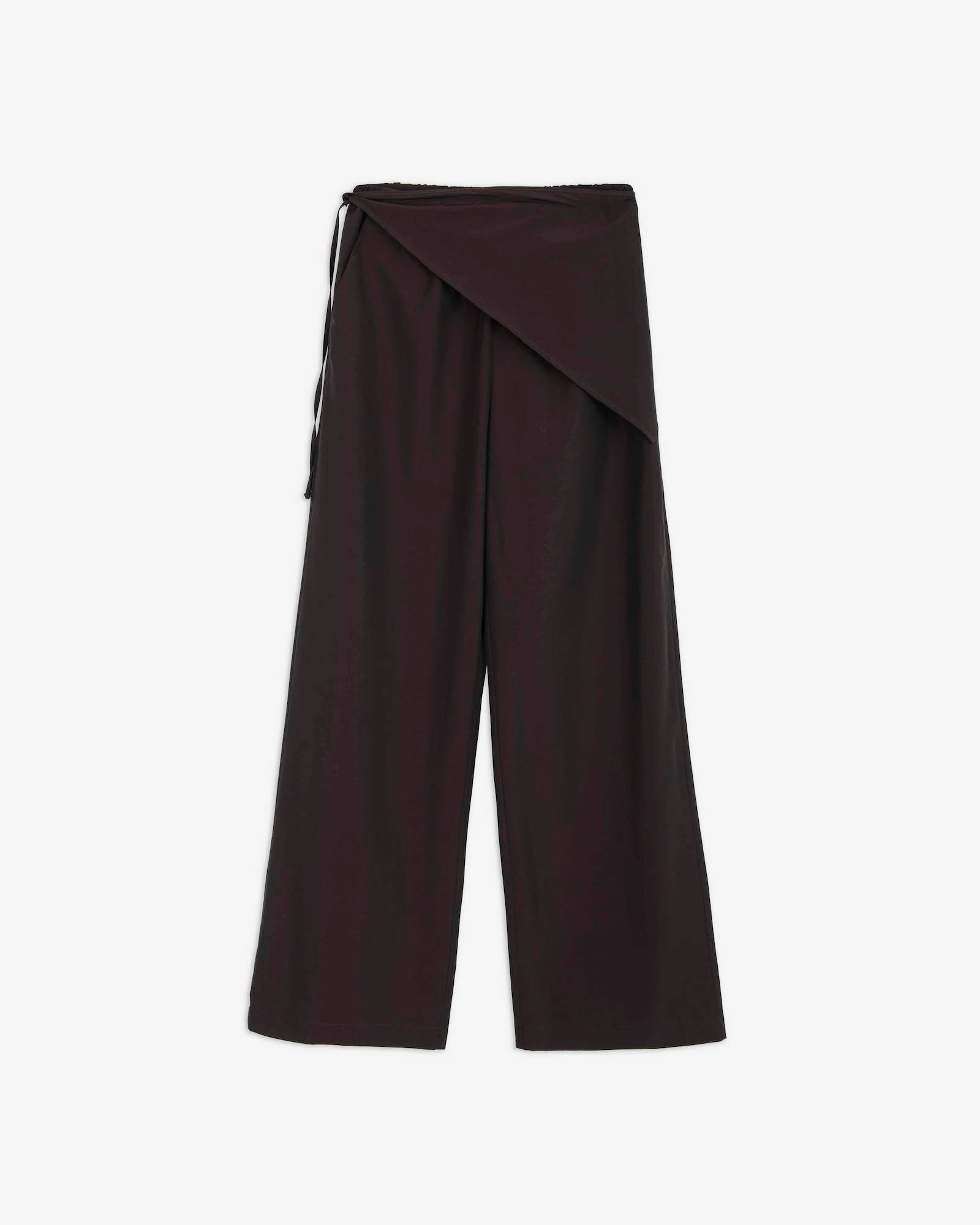 WOOL TROUSERS WITH BELT