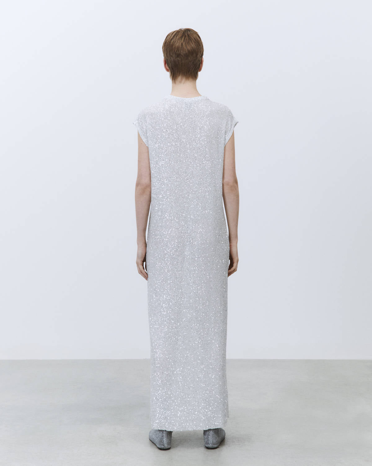 SEQUINED KNIT DRESS