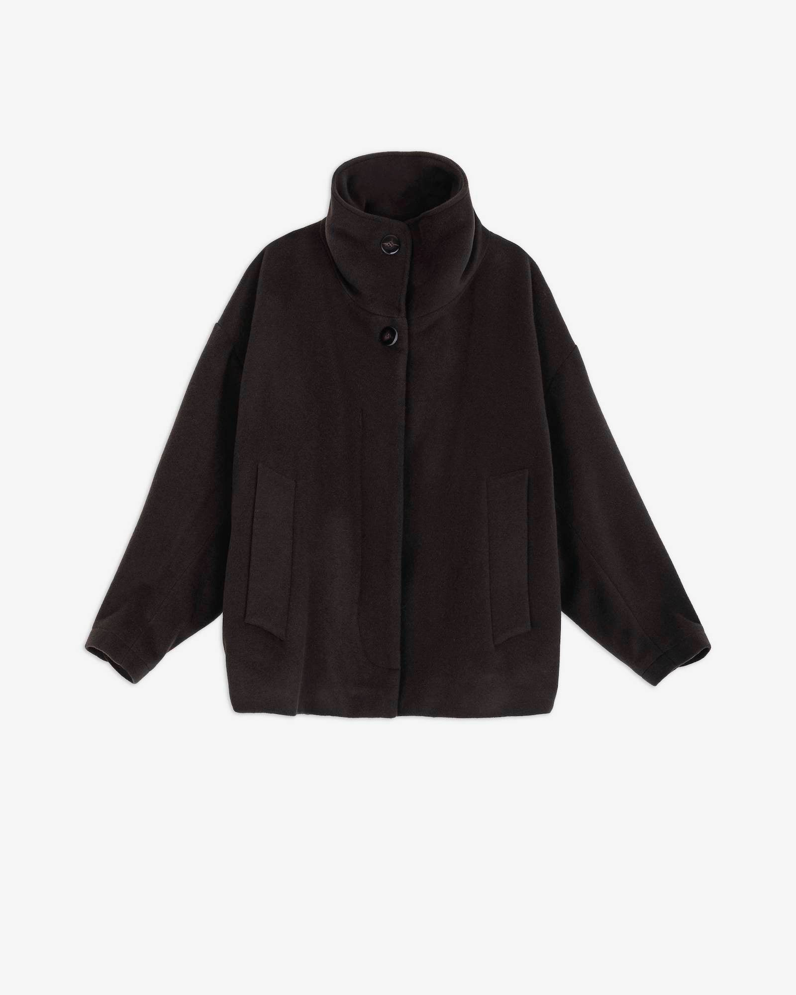 SHORT CABAN WOOL COAT