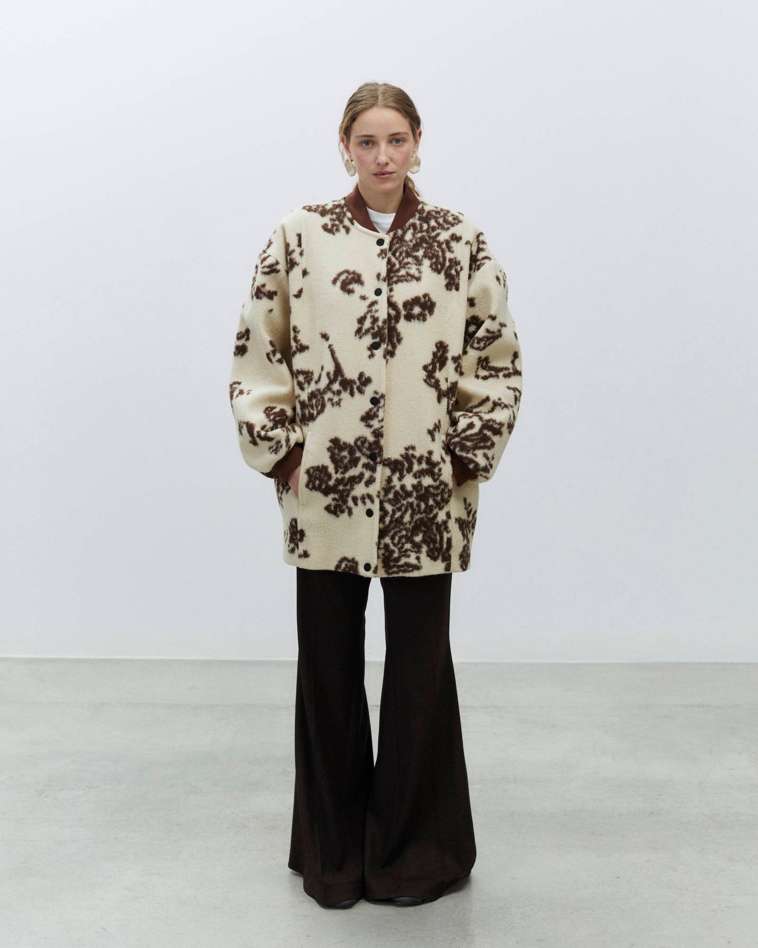 LONG TAPESTRY FUR BOMBER