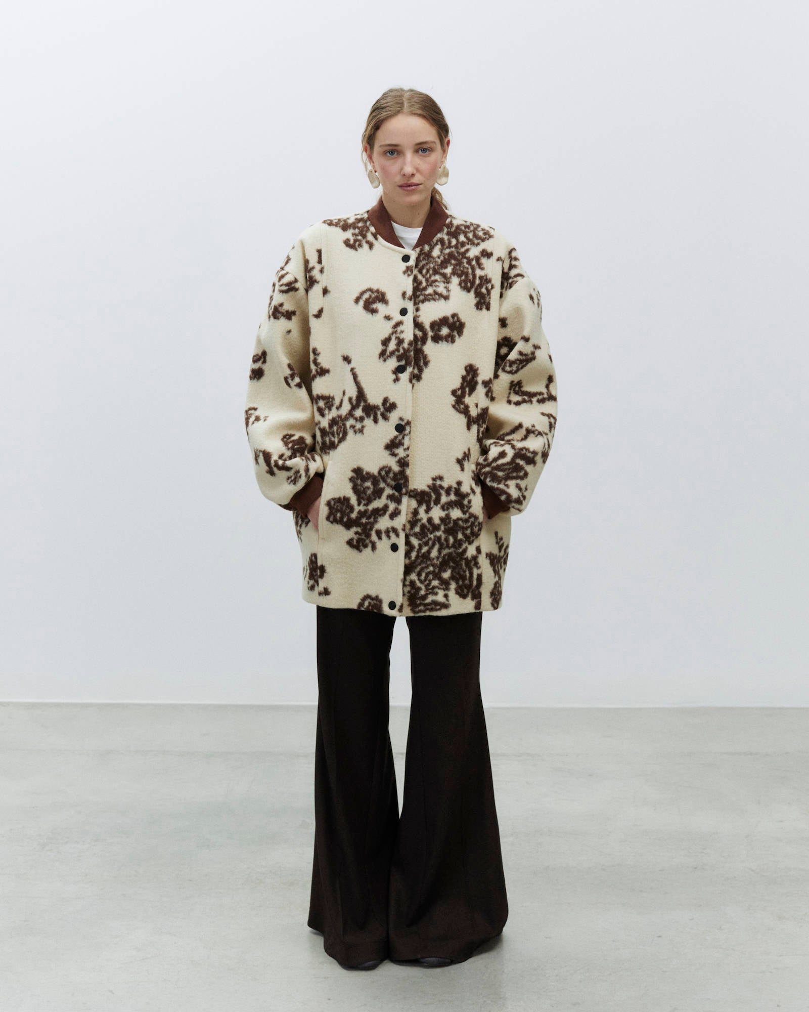 LONG TAPESTRY FUR BOMBER