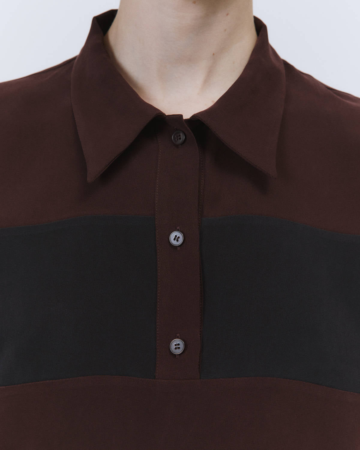 CREPE DE CHINE POLO