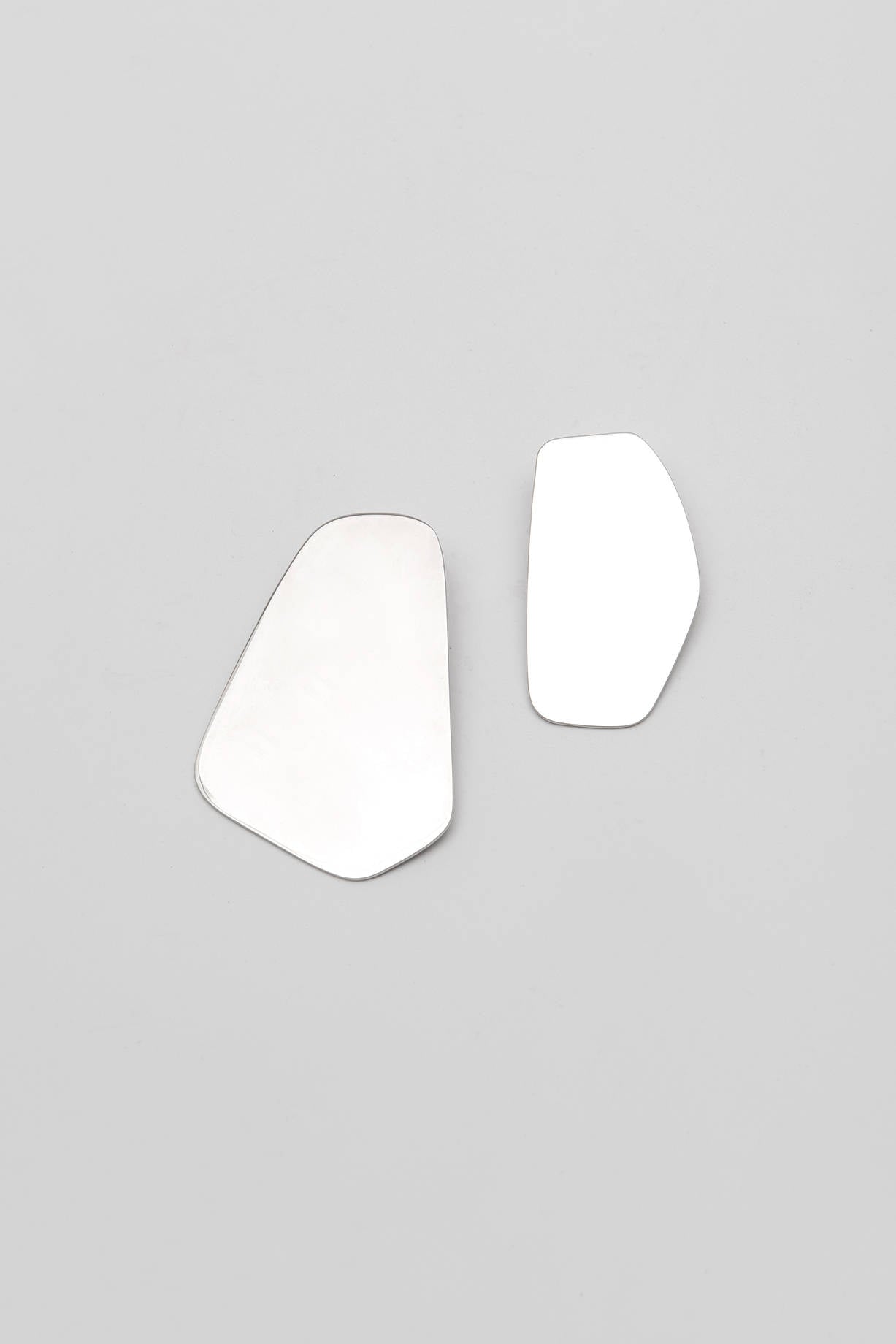 IRREGULAR MIRROR PLATE EARRINGS