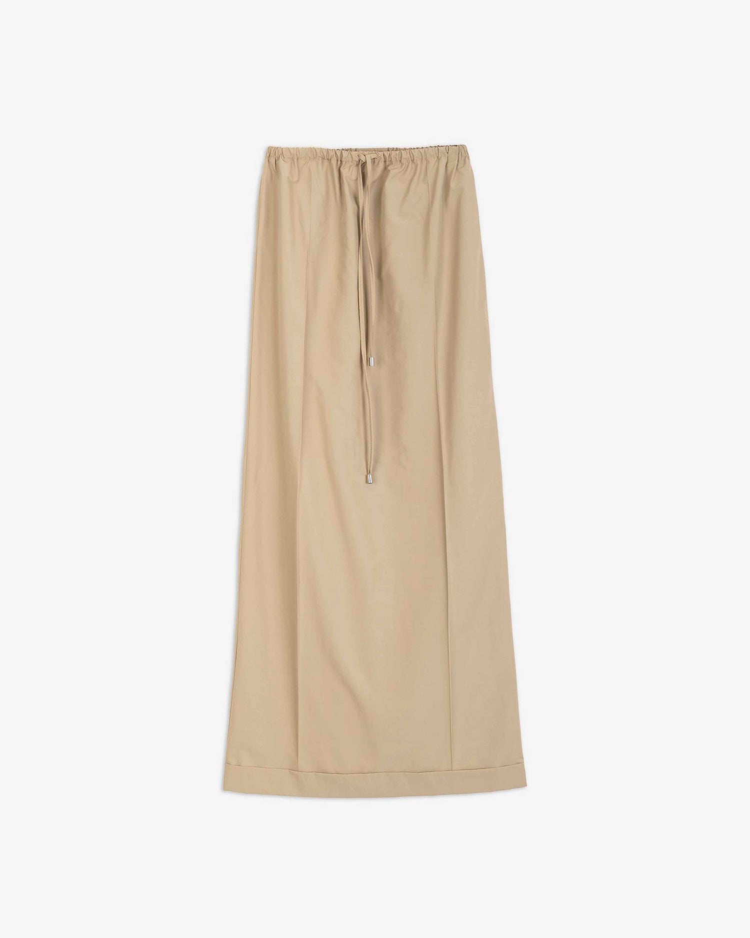 LONG WOOL SKIRT