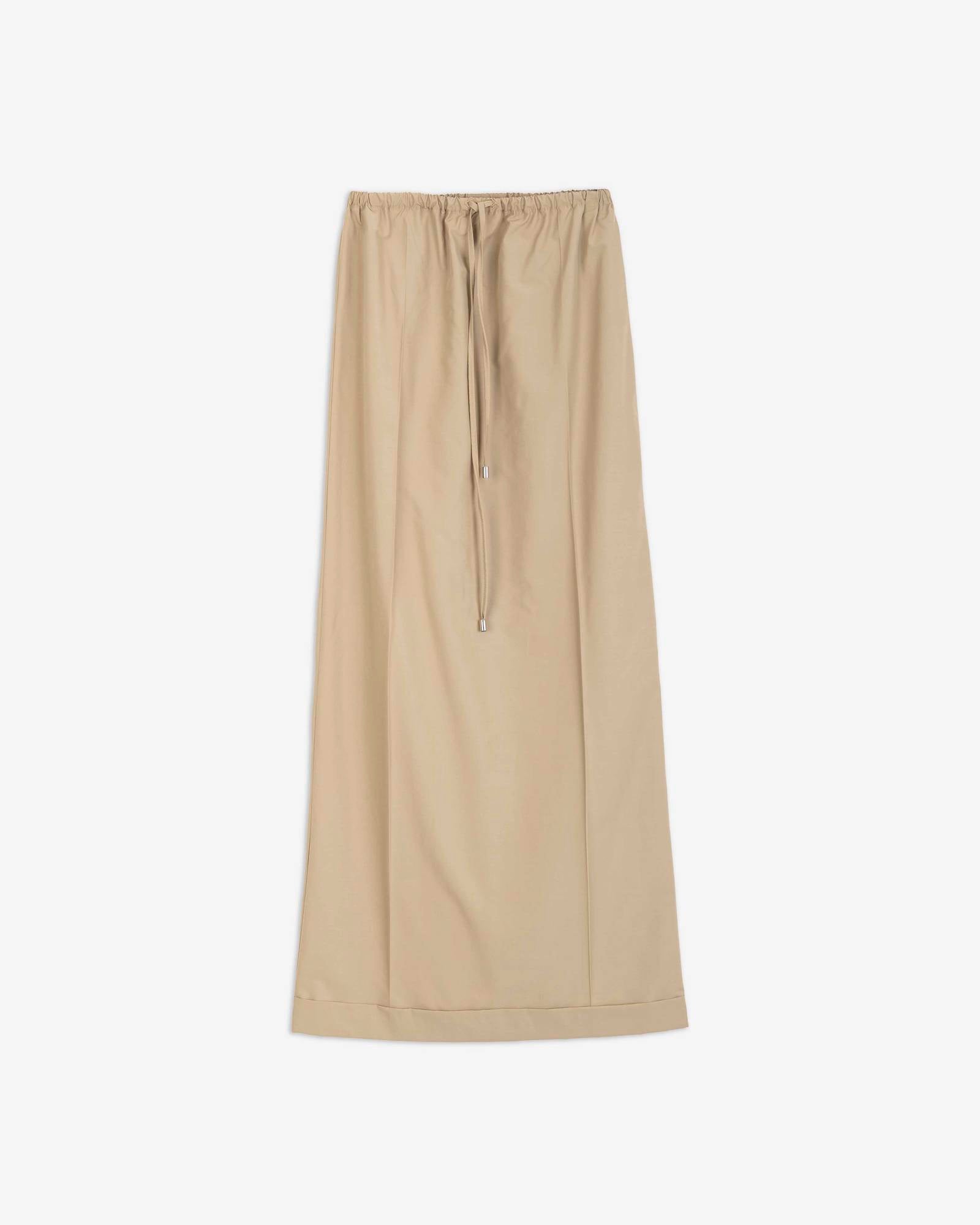 LONG WOOL SKIRT