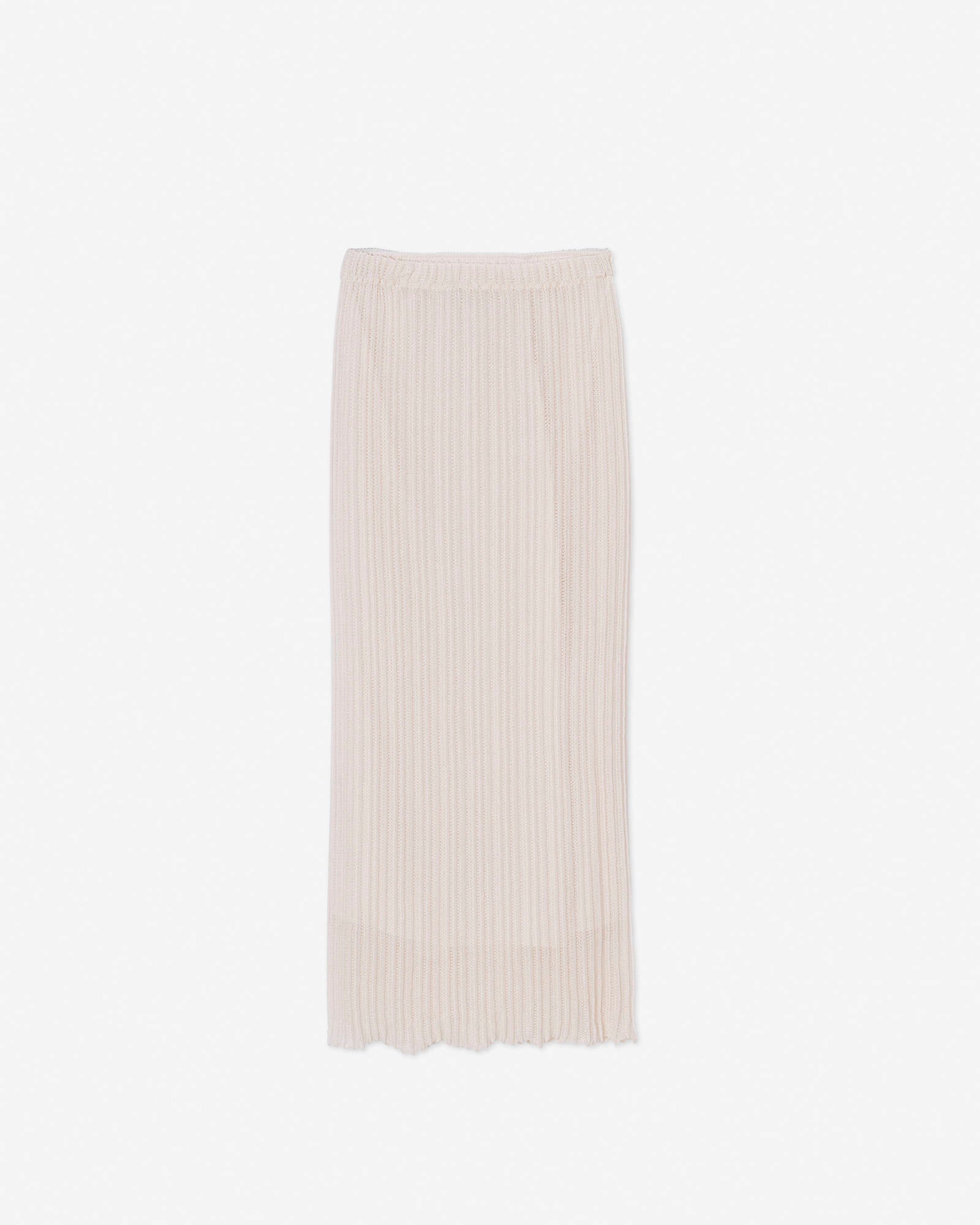 MIDI SKIRT IN MERINGUE GRAINED STITCH KNIT