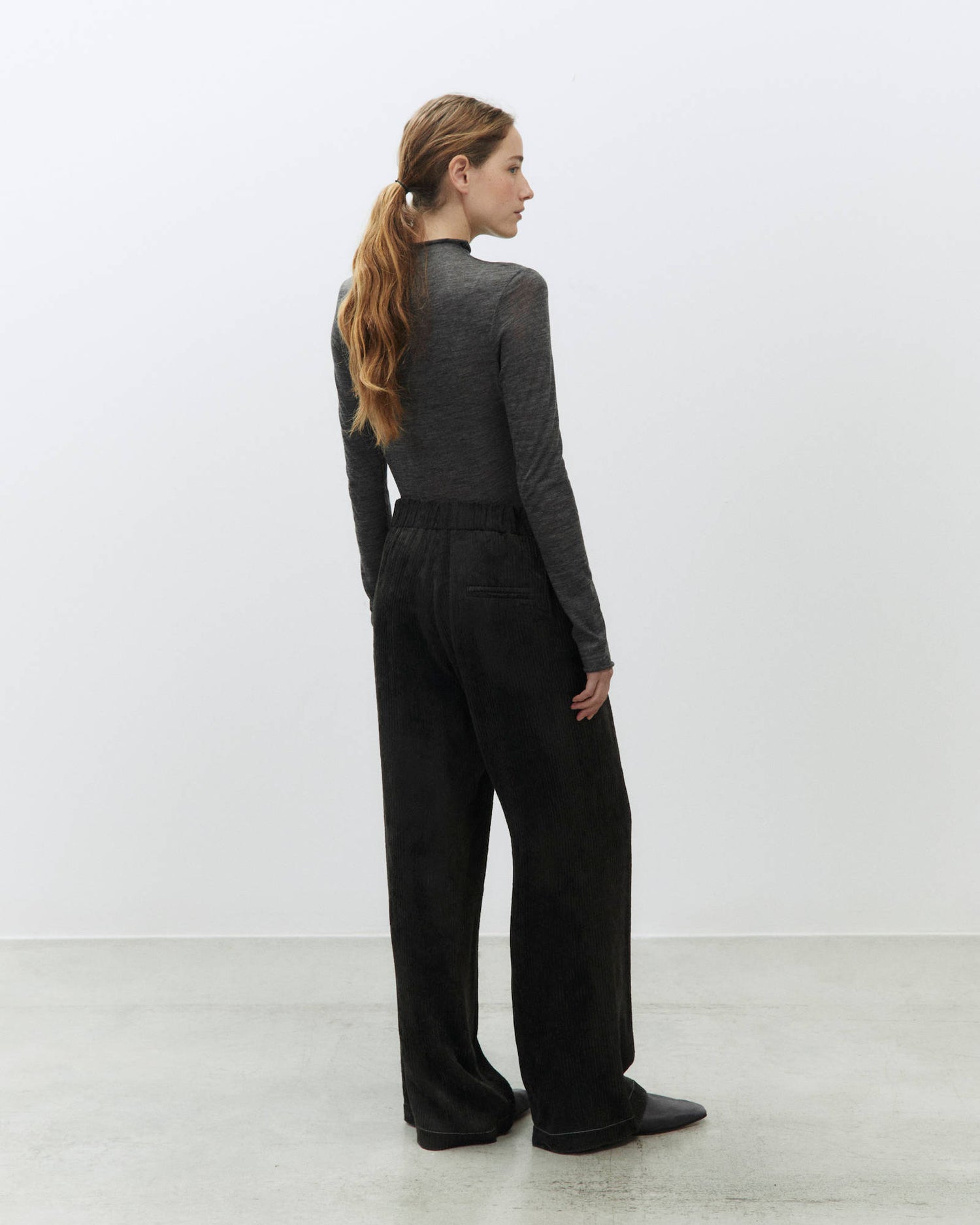 VELVET RIB PANTS