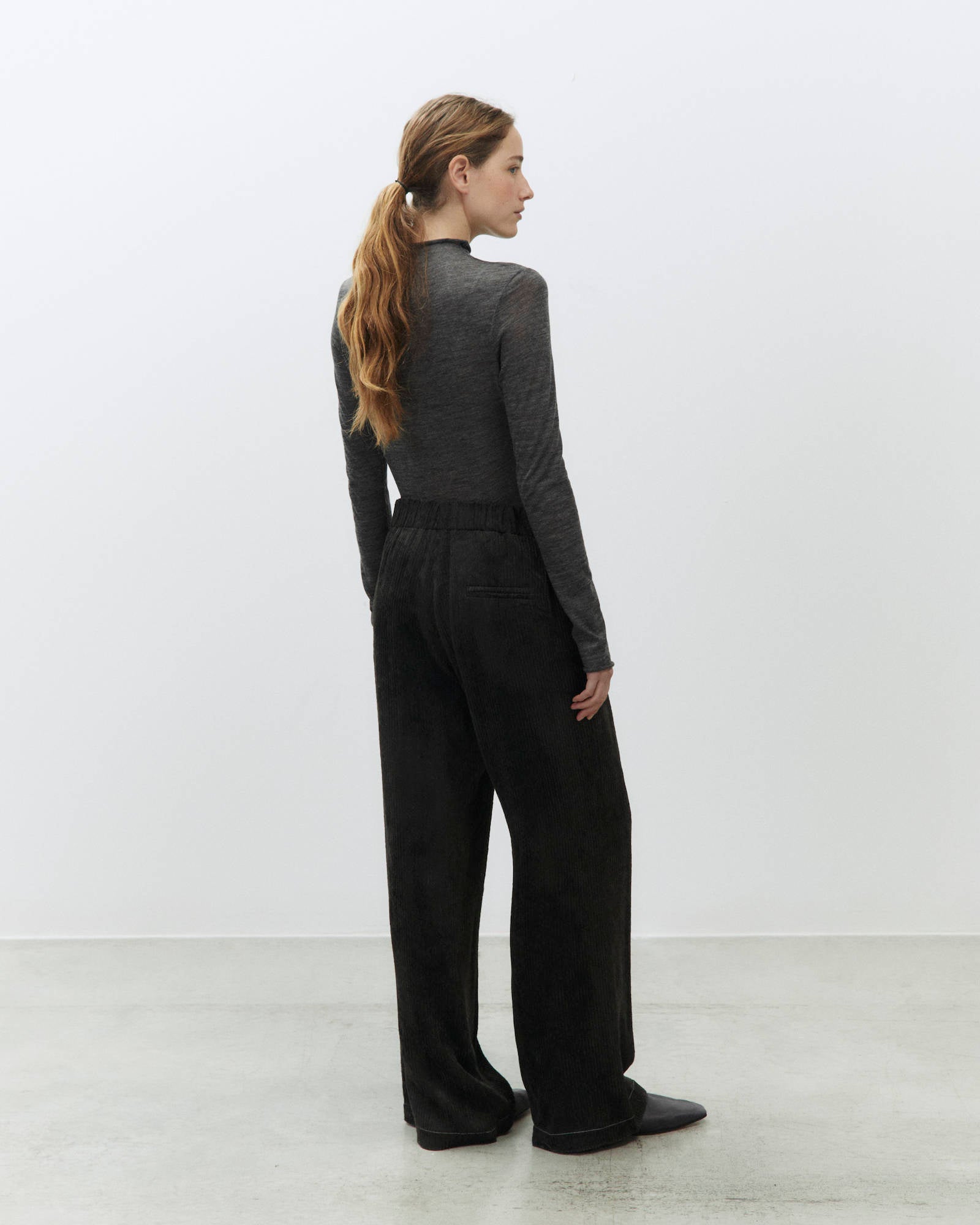 VELVET RIB PANTS