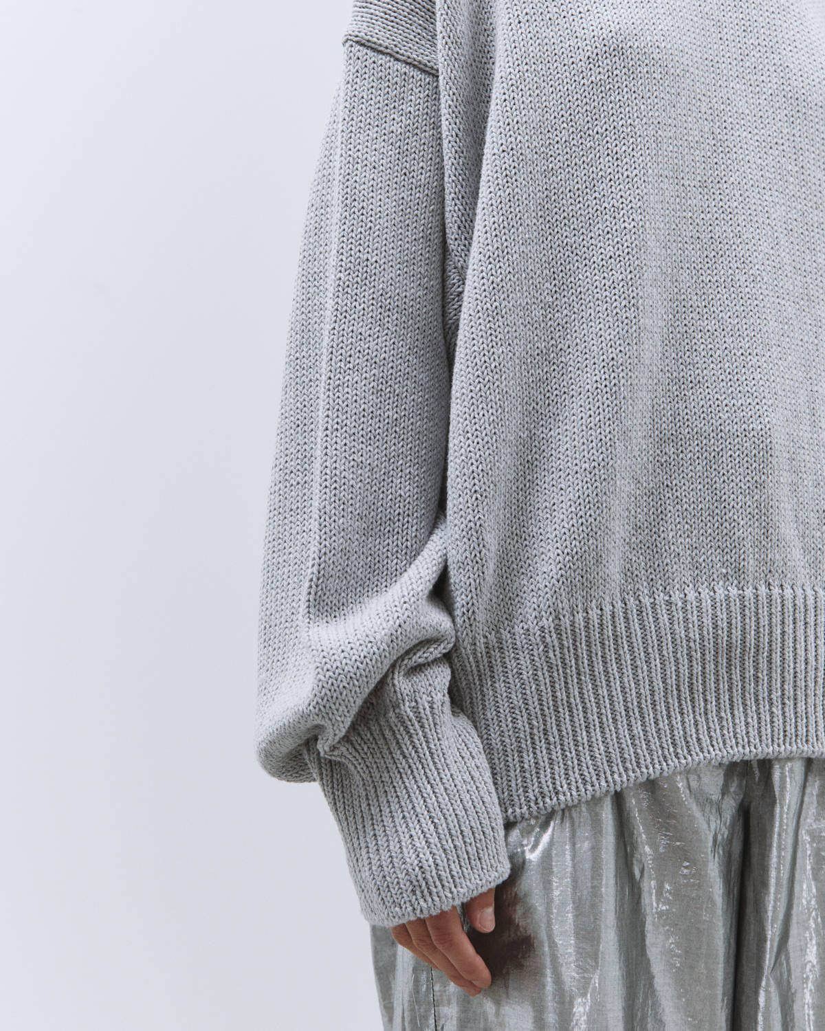 CREW NECK SWEATER Grey
