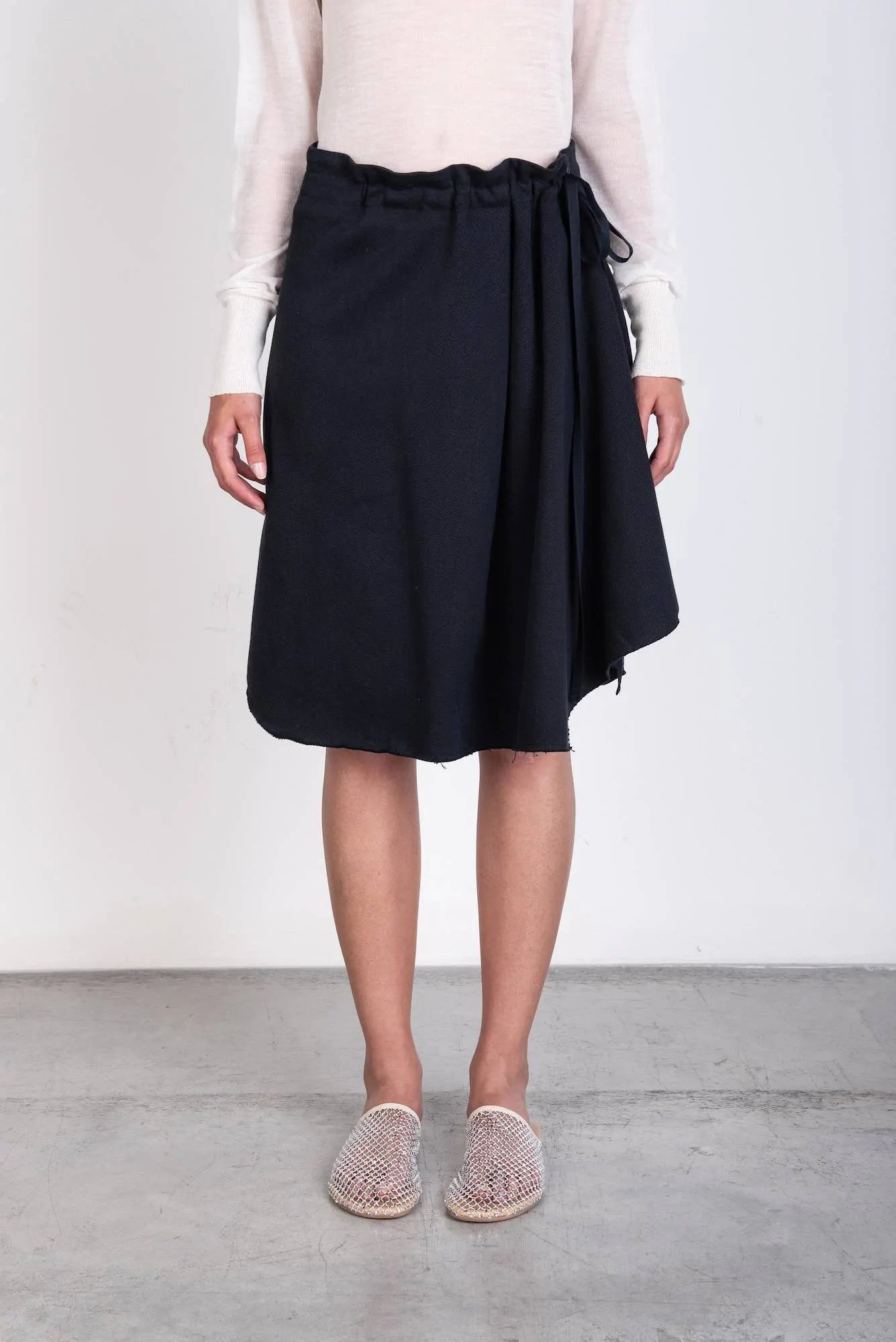 COTTON BULL DENIM SKIRT