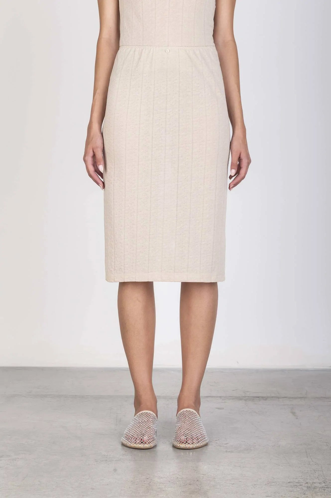 AJOUR JERSEY SKIRT