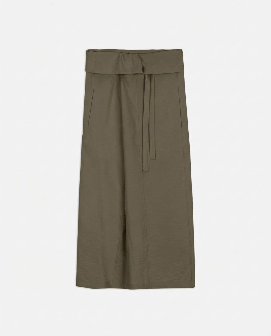 SILK CANVAS SKIRT