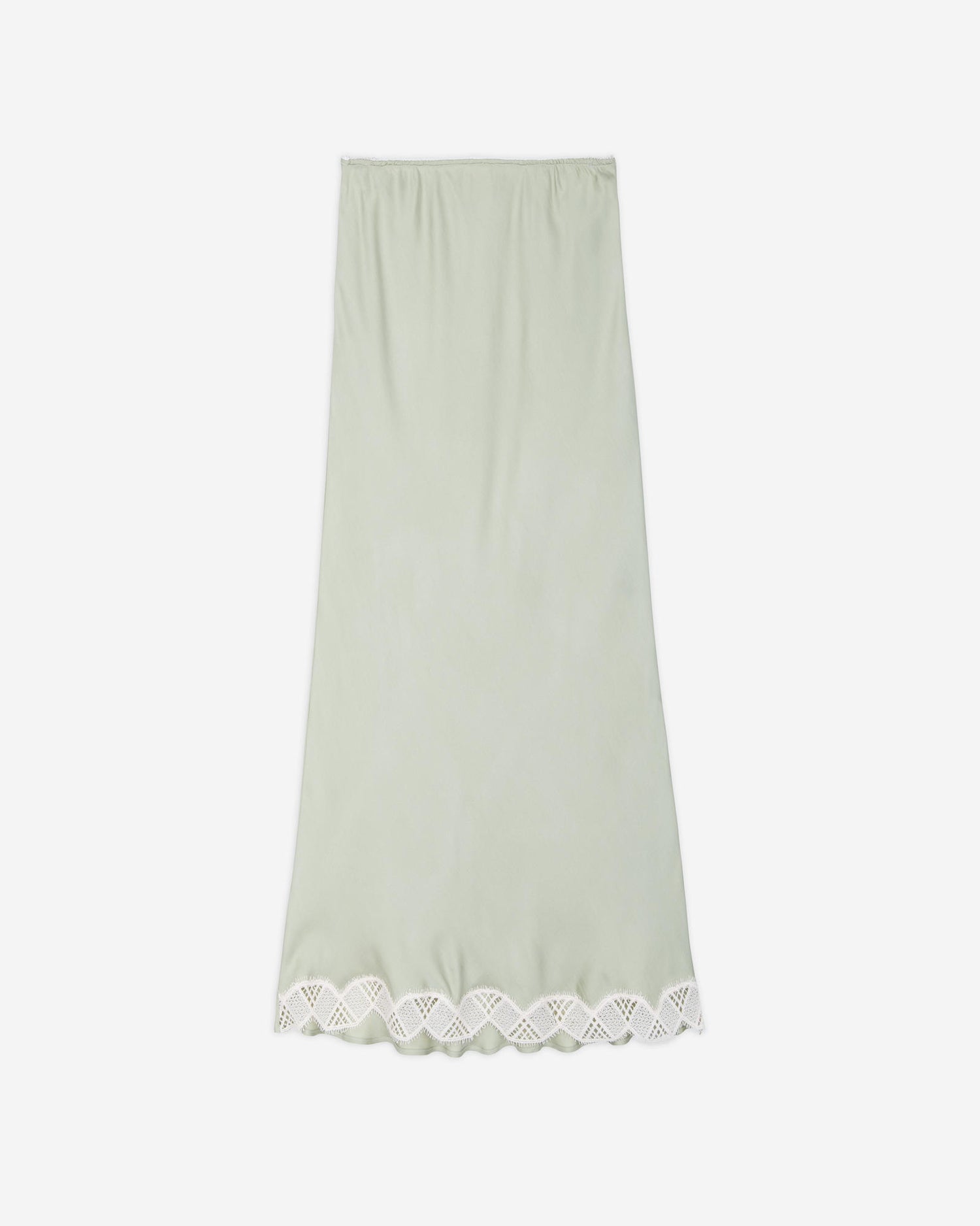 TWILL SKIRT WITH LACE