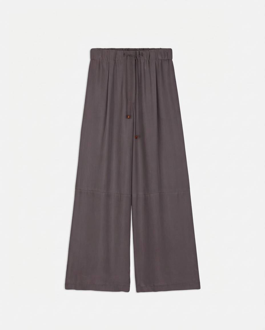 WIDE SILK TROUSERS