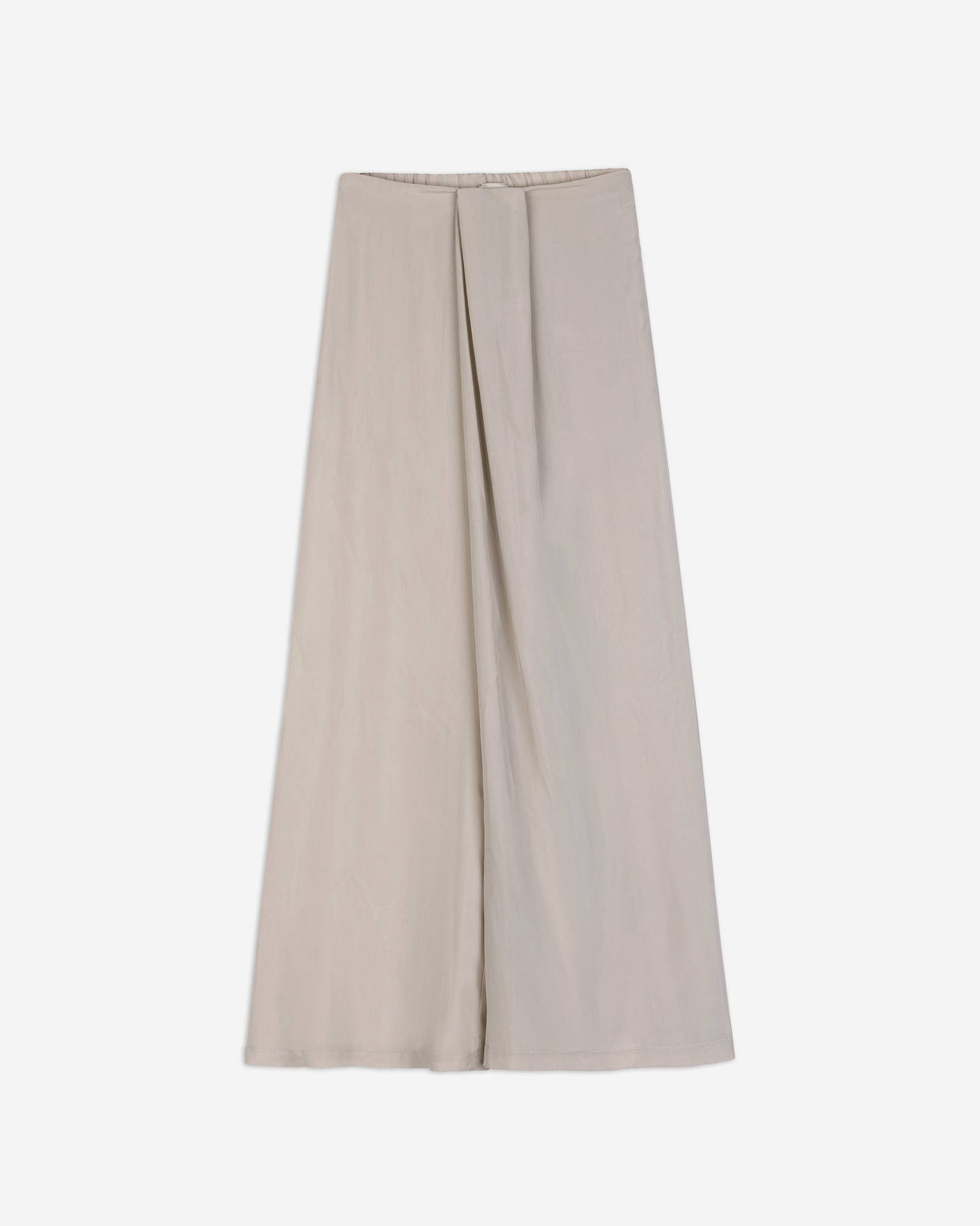 DRAPED SILK TROUSERS