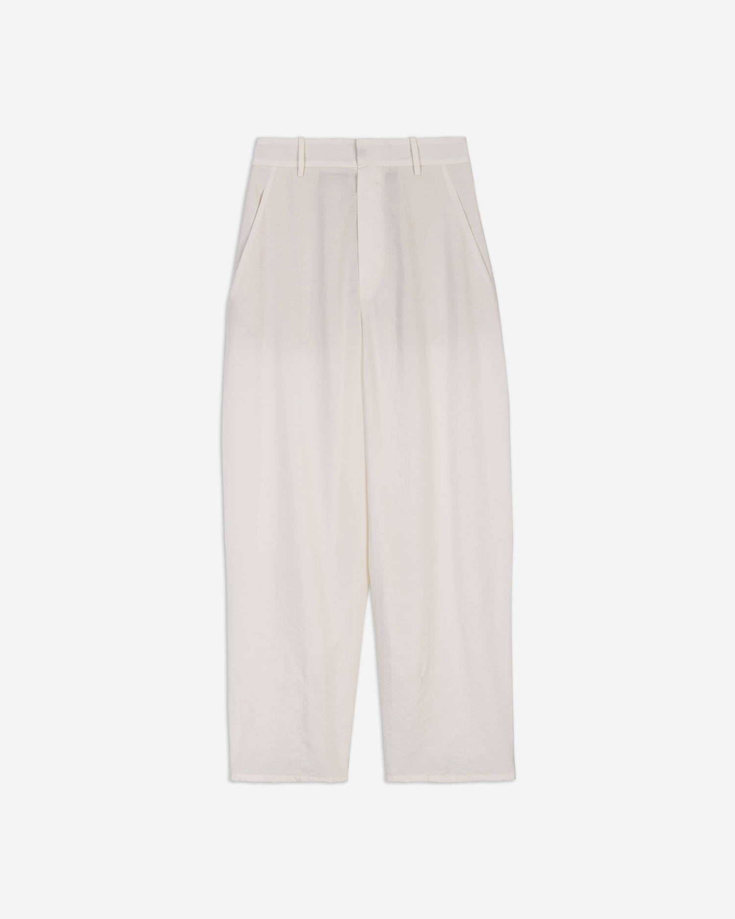 BARREL SILK CANVAS TROUSERS