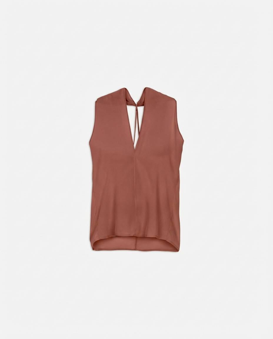 BACKLESS SILK TOP