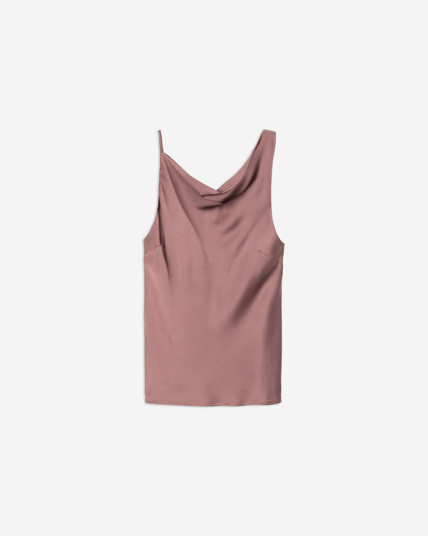 DRAPED SATIN TOP