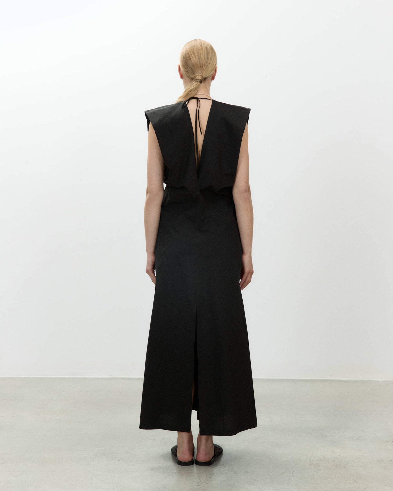 LONG POPLIN DRESS
