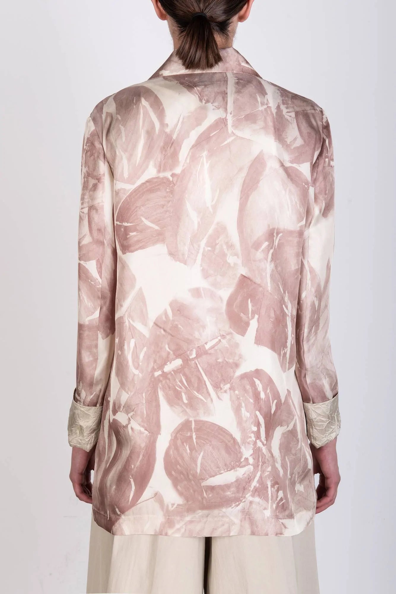 PRINTED SILK BLAZER