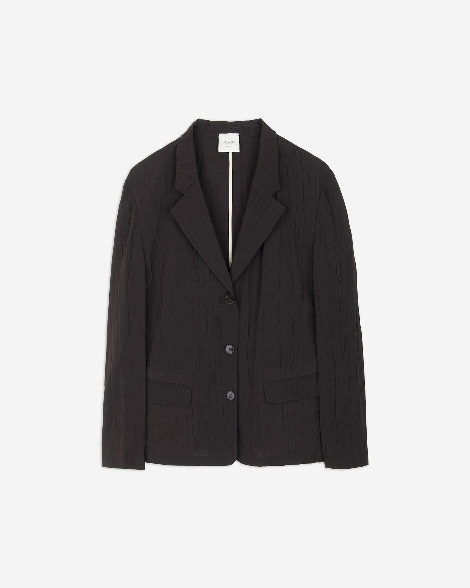 CRINKLED VISCOSE BLAZER