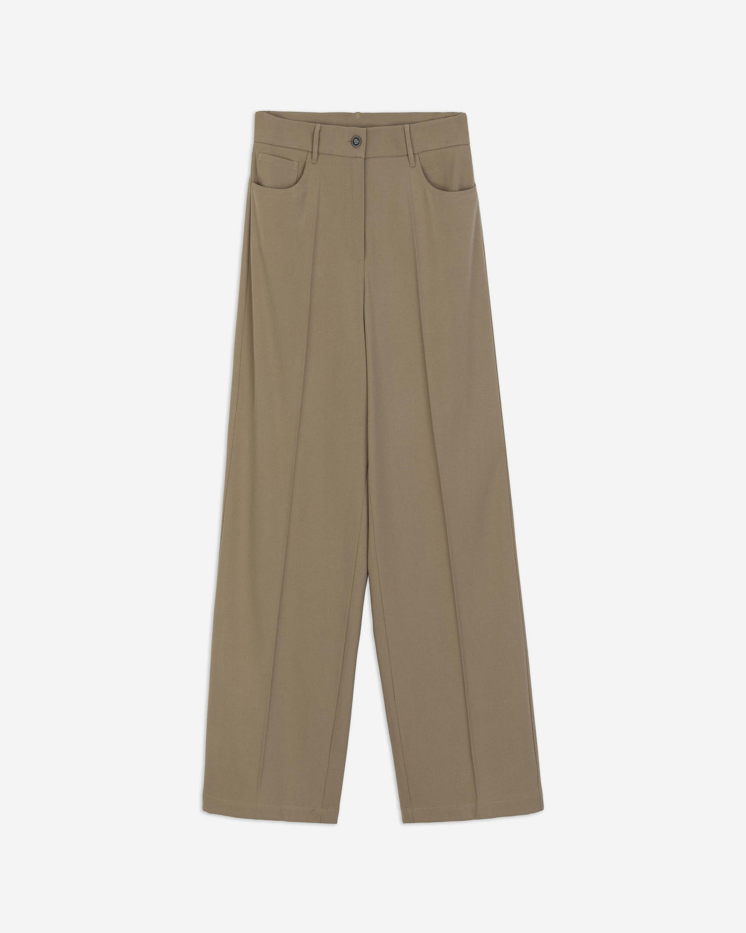 PANTALONE WIDE LEG IN LANA