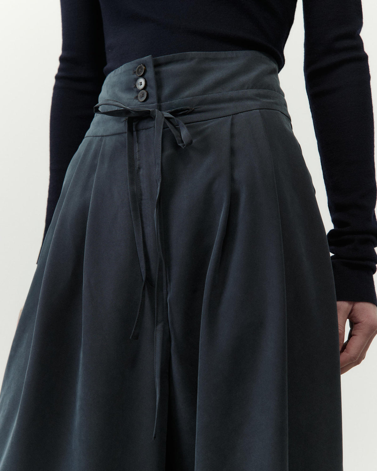 PANTALONE VITA ALTA CON FASCIA
