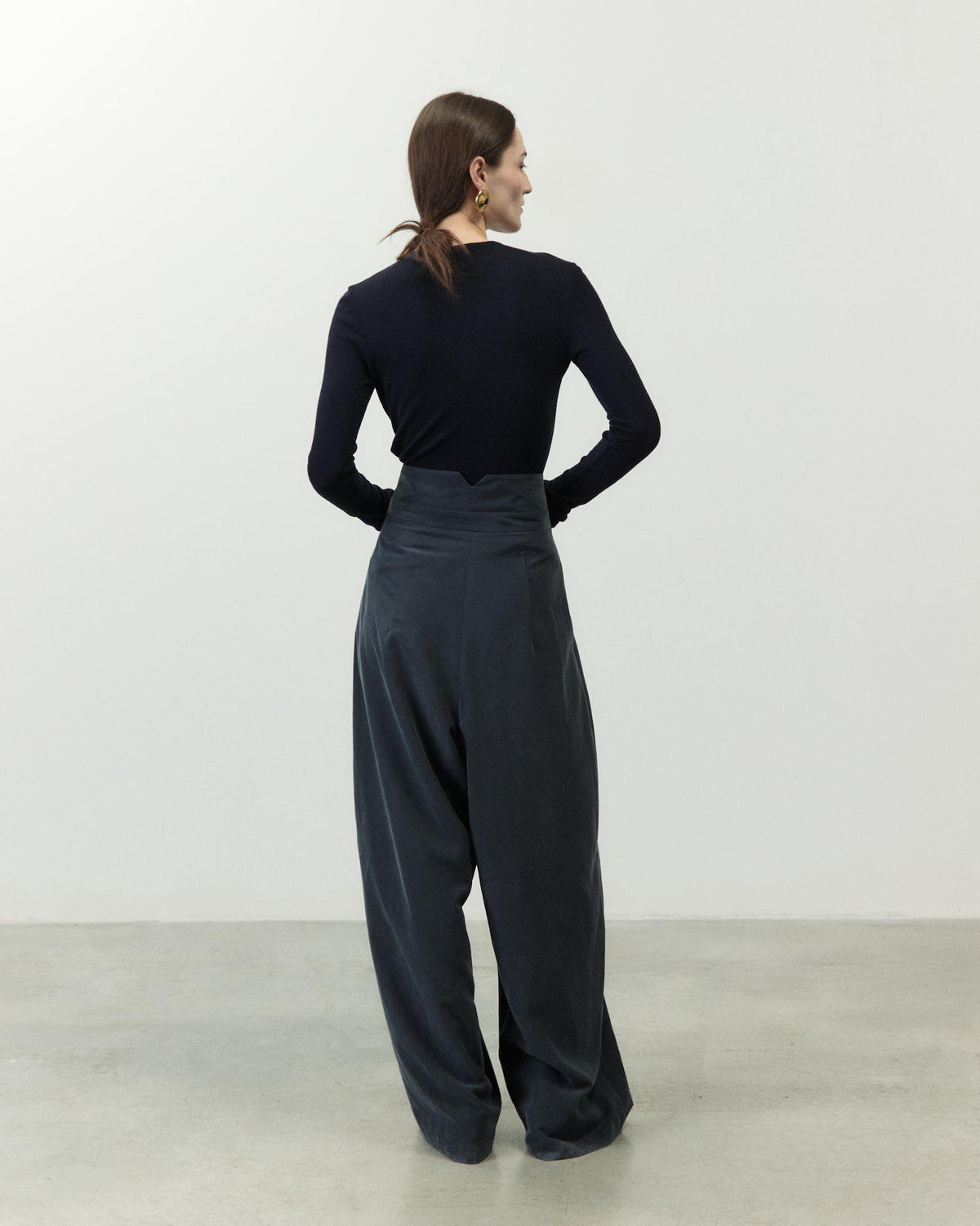 PANTALONE VITA ALTA CON FASCIA