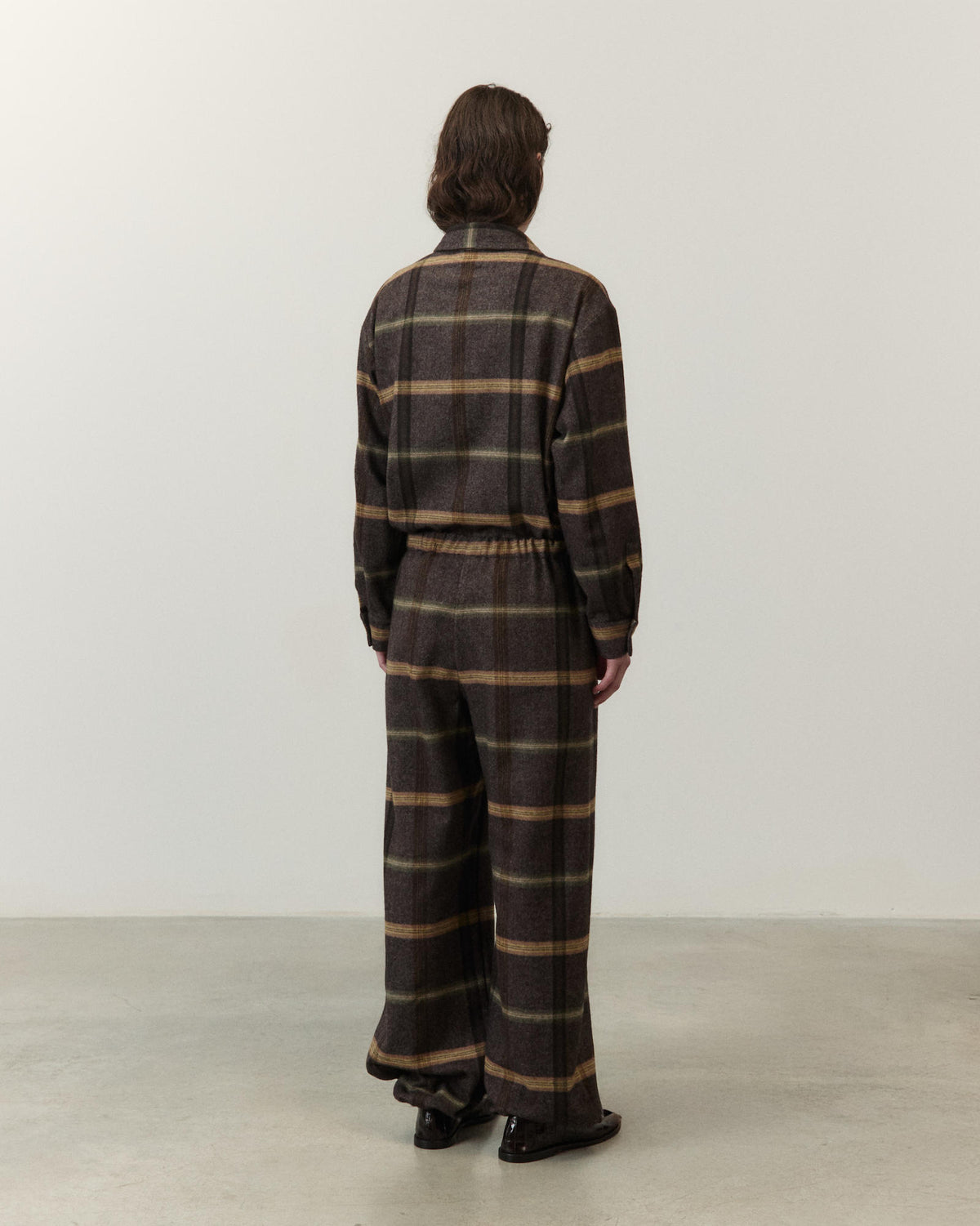 PANTALONE GAUCHO IN FLANELLA A QUADR