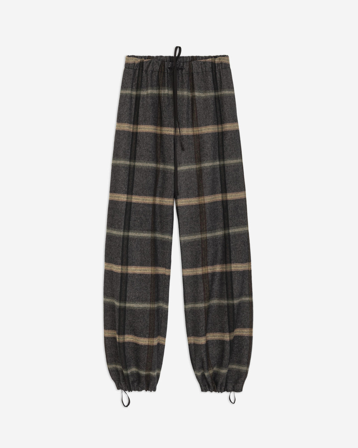 PANTALONE GAUCHO IN FLANELLA A QUADR