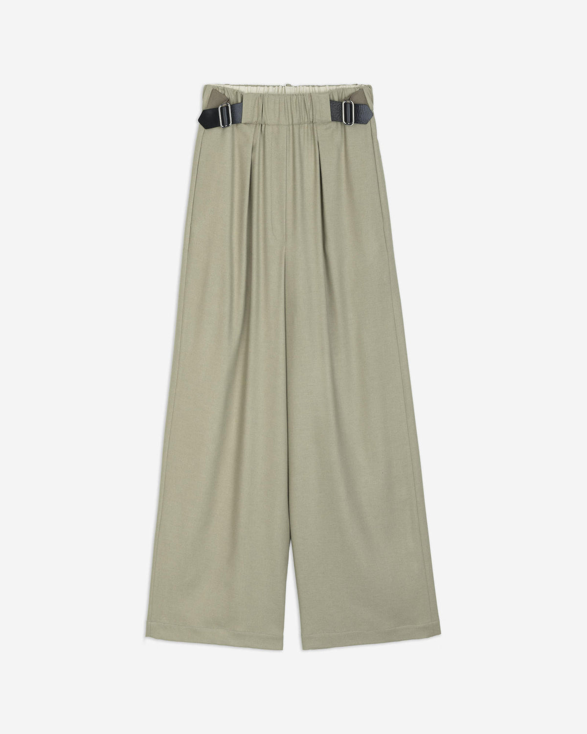 TROUSERS WITH LEATHER REINFORCEMENT