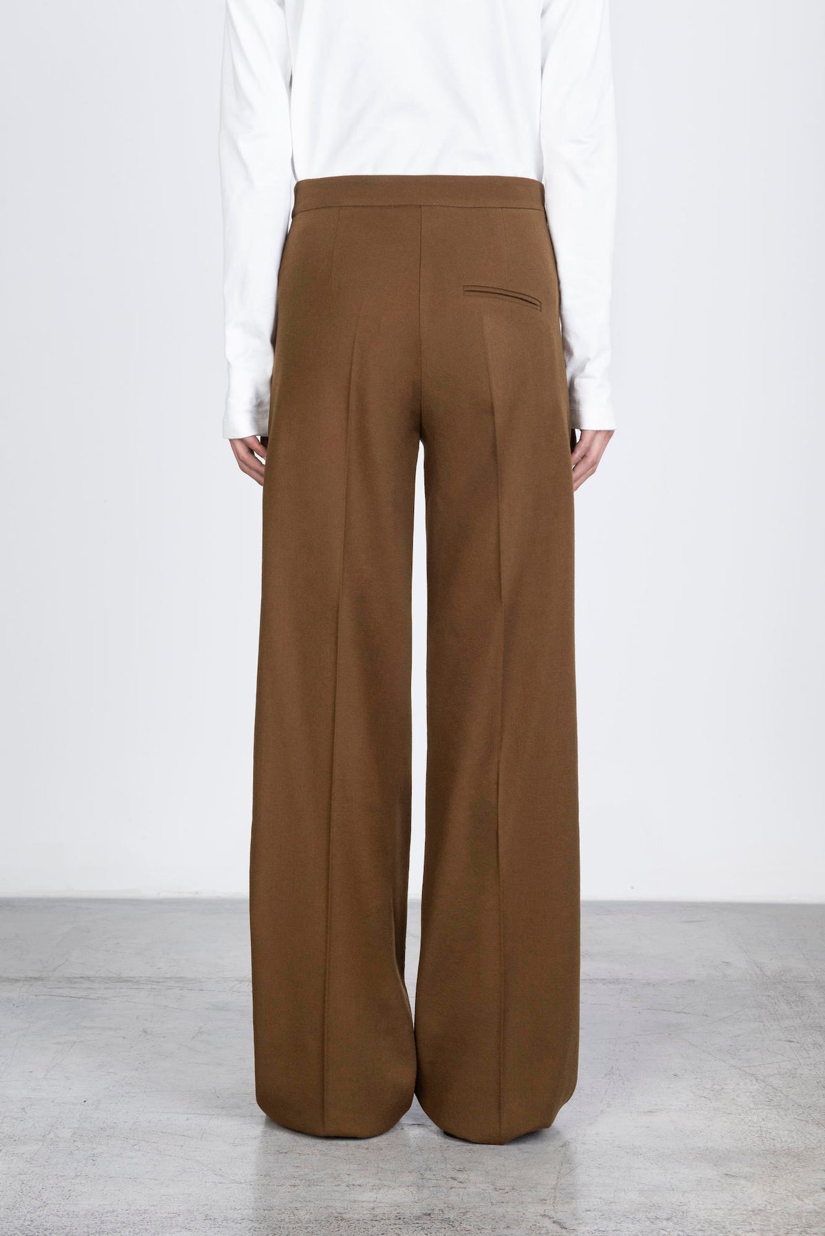 PANTALONE DRITTO IN LANA STRETCH
