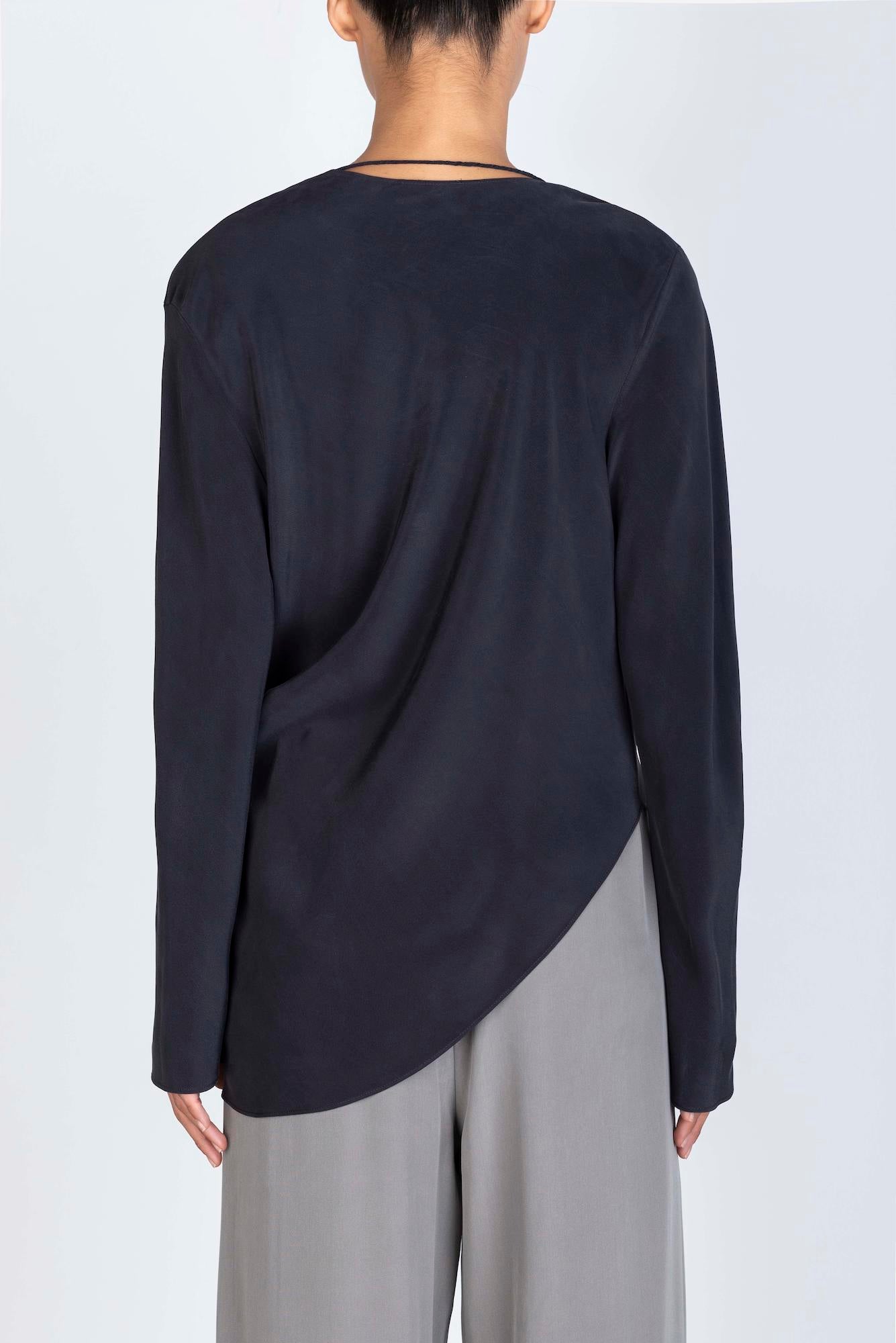 BLUSA ASIMMETRICA CREPE DE CHINE