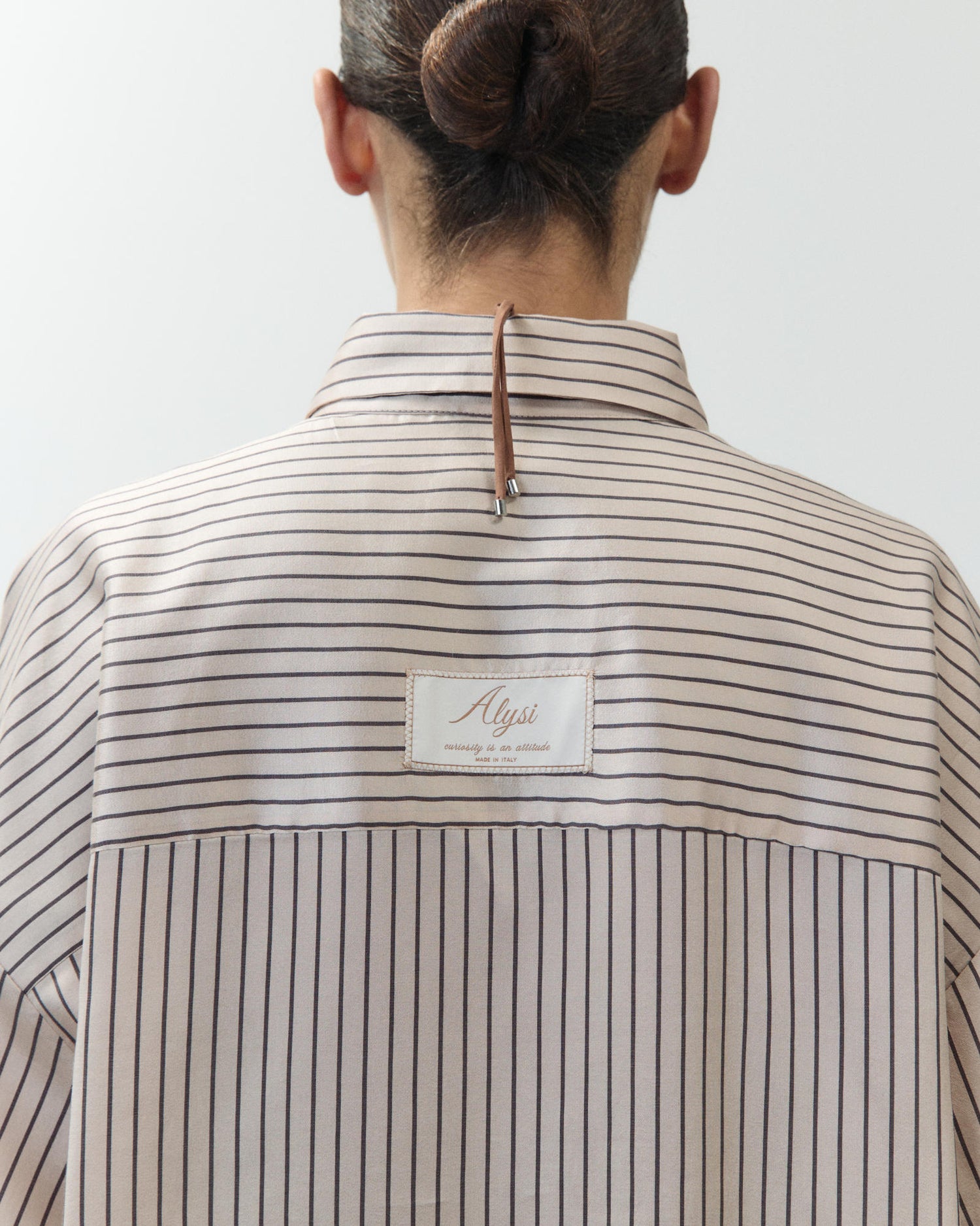 CAMICIA OVERSIZE A RIGHE