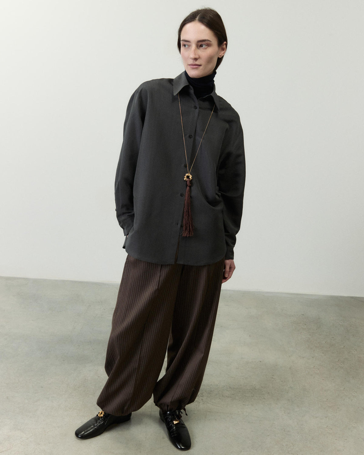 CAMICIA OVERSIZE SATIN