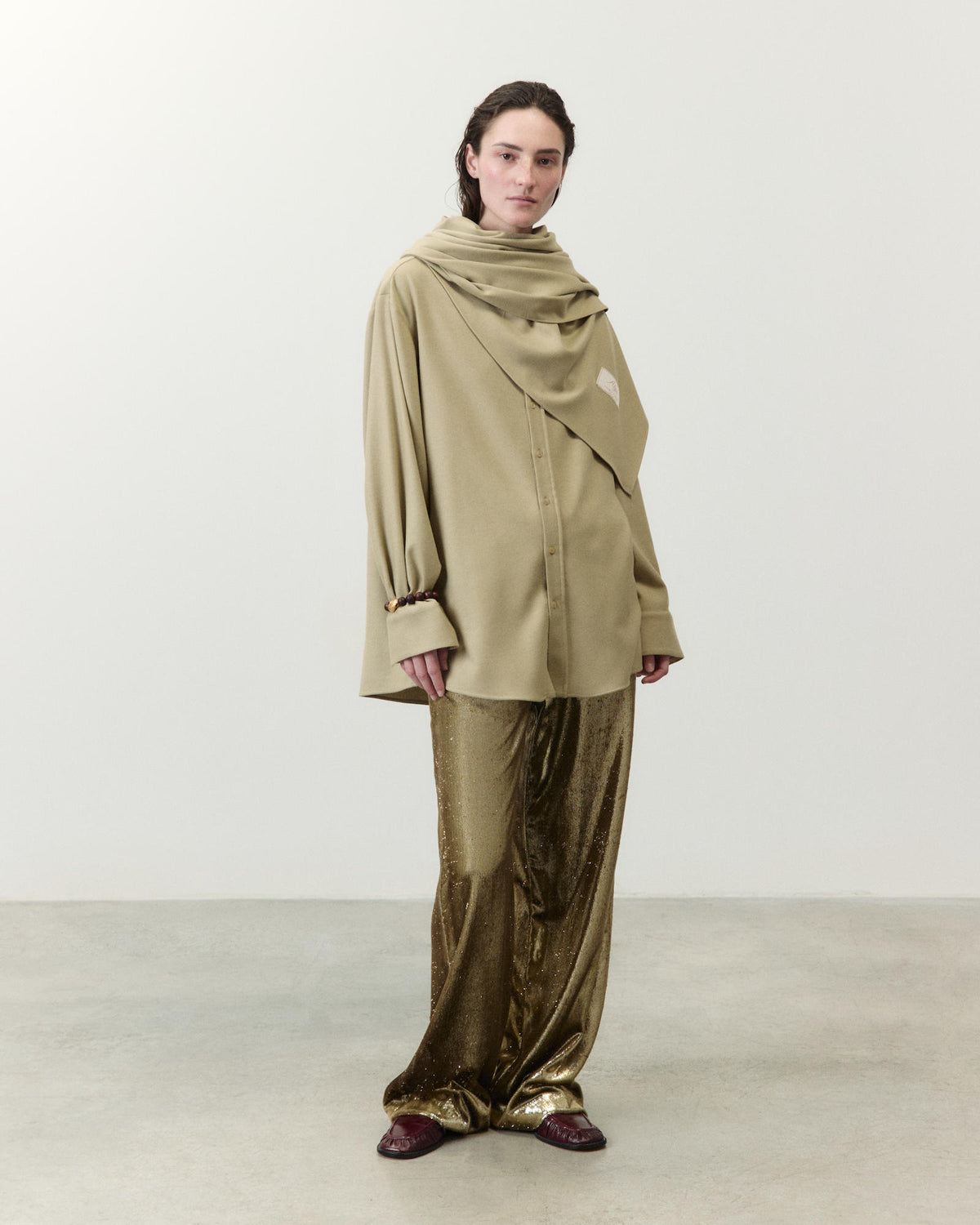 CAMICIA OVERSIZE IN FLANELLA