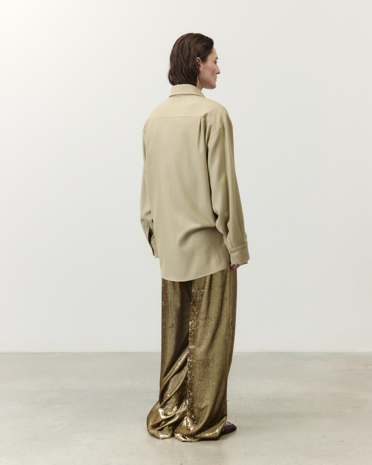 CAMICIA OVERSIZE IN FLANELLA