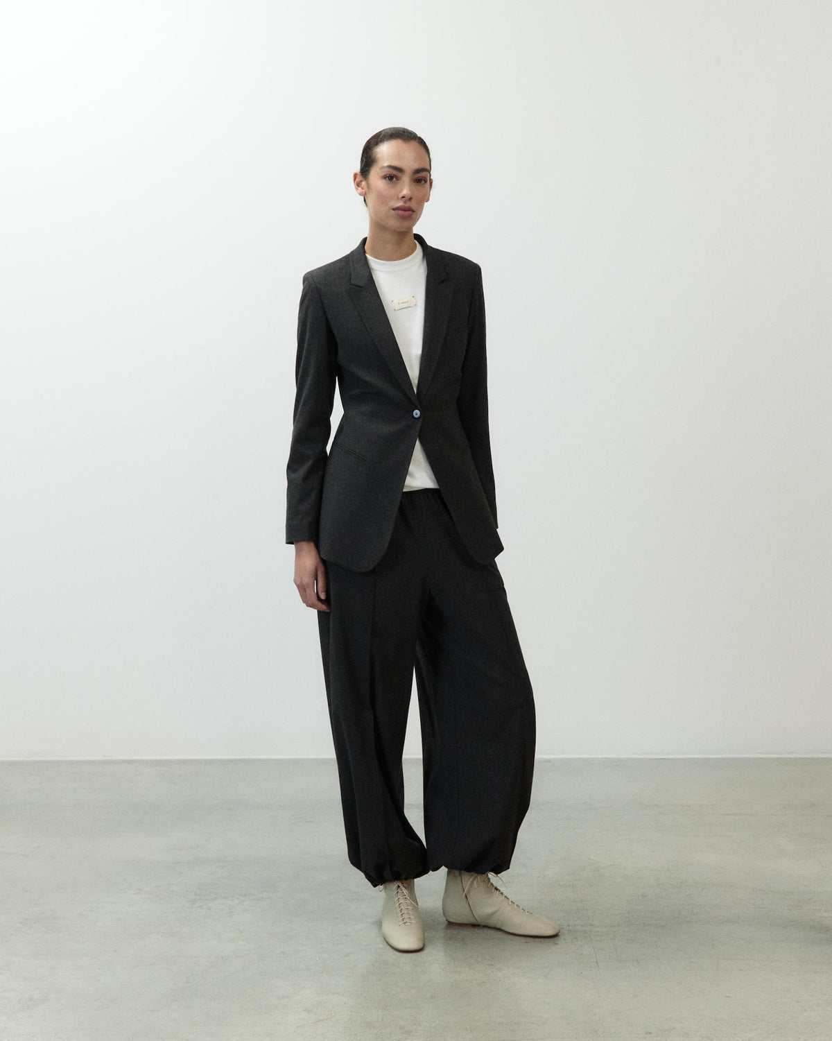 BLAZER SLIM IN FLANELLA