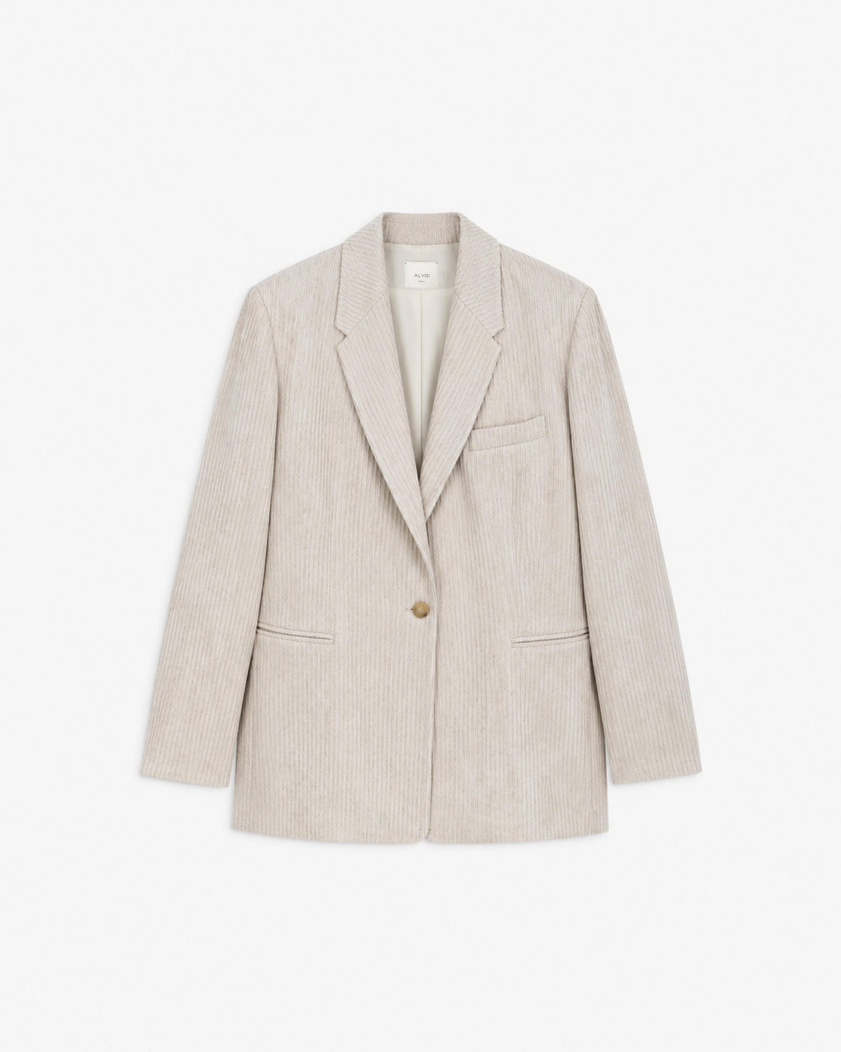 SINGLE-BREASTED VELVET BLAZER