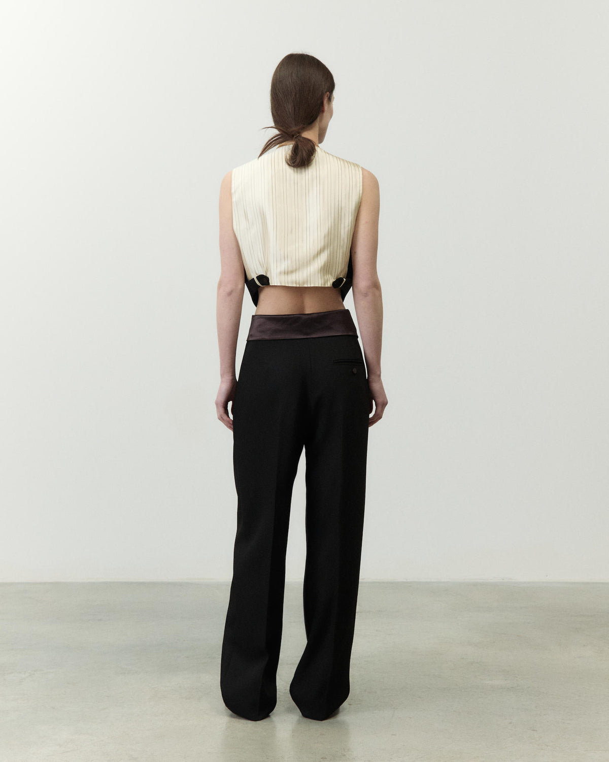 GILET CROPPED IN LANA