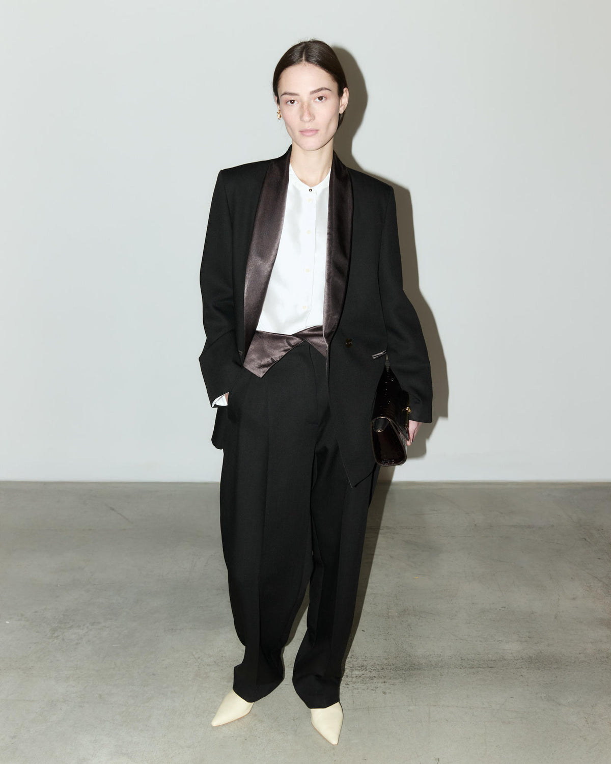 BLAZER SMOCKING‌ IN LANA