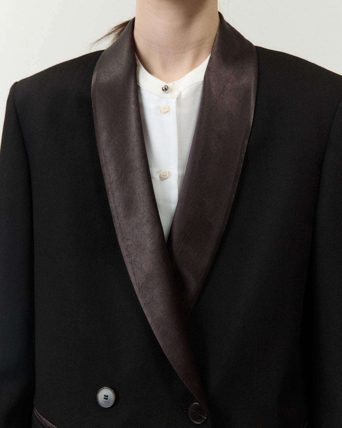 BLAZER SMOCKING‌ IN LANA