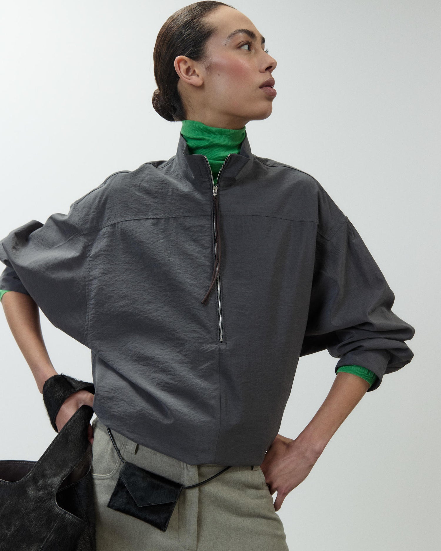 BLUSA CON CERNIERA