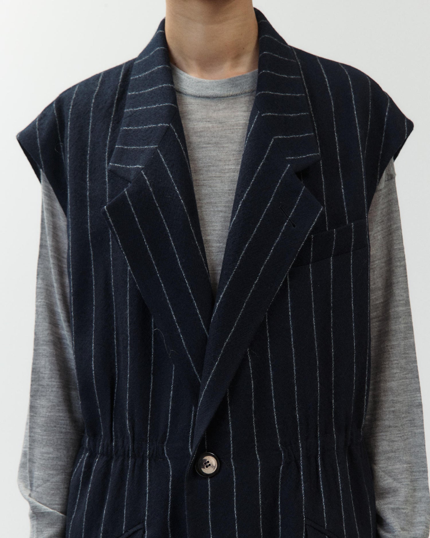 GILET LUNGO GESSATO