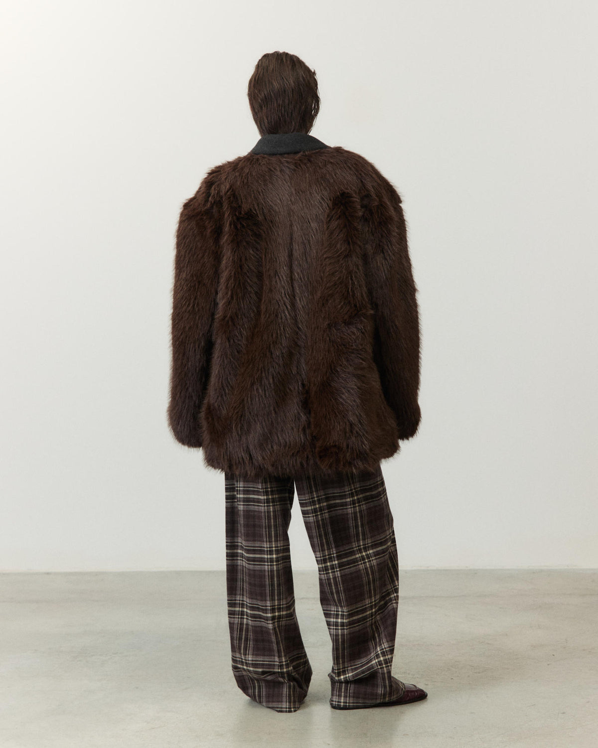 SUPER FUR COAT W/LAPELS