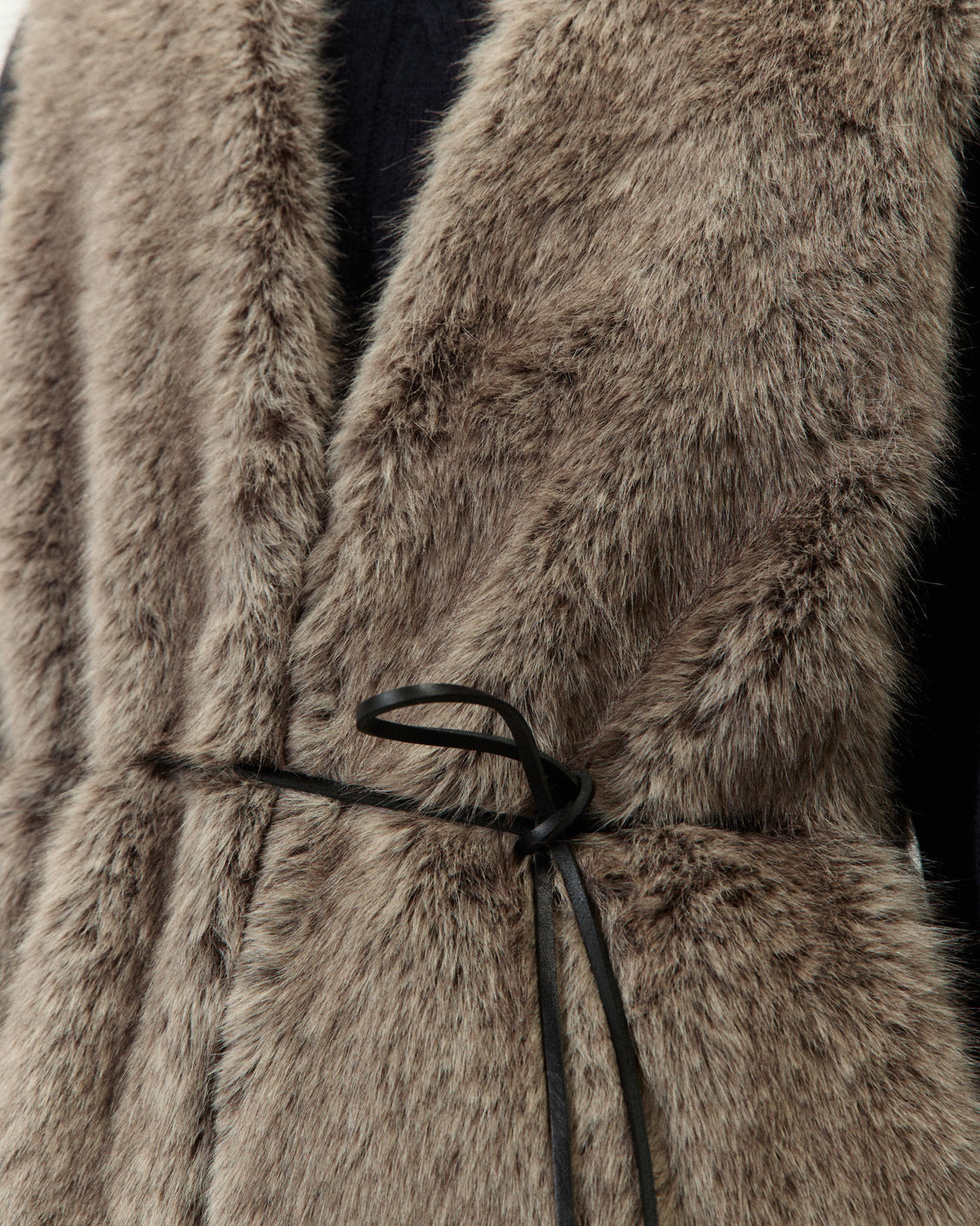 GILET LUNGO ECO FUR