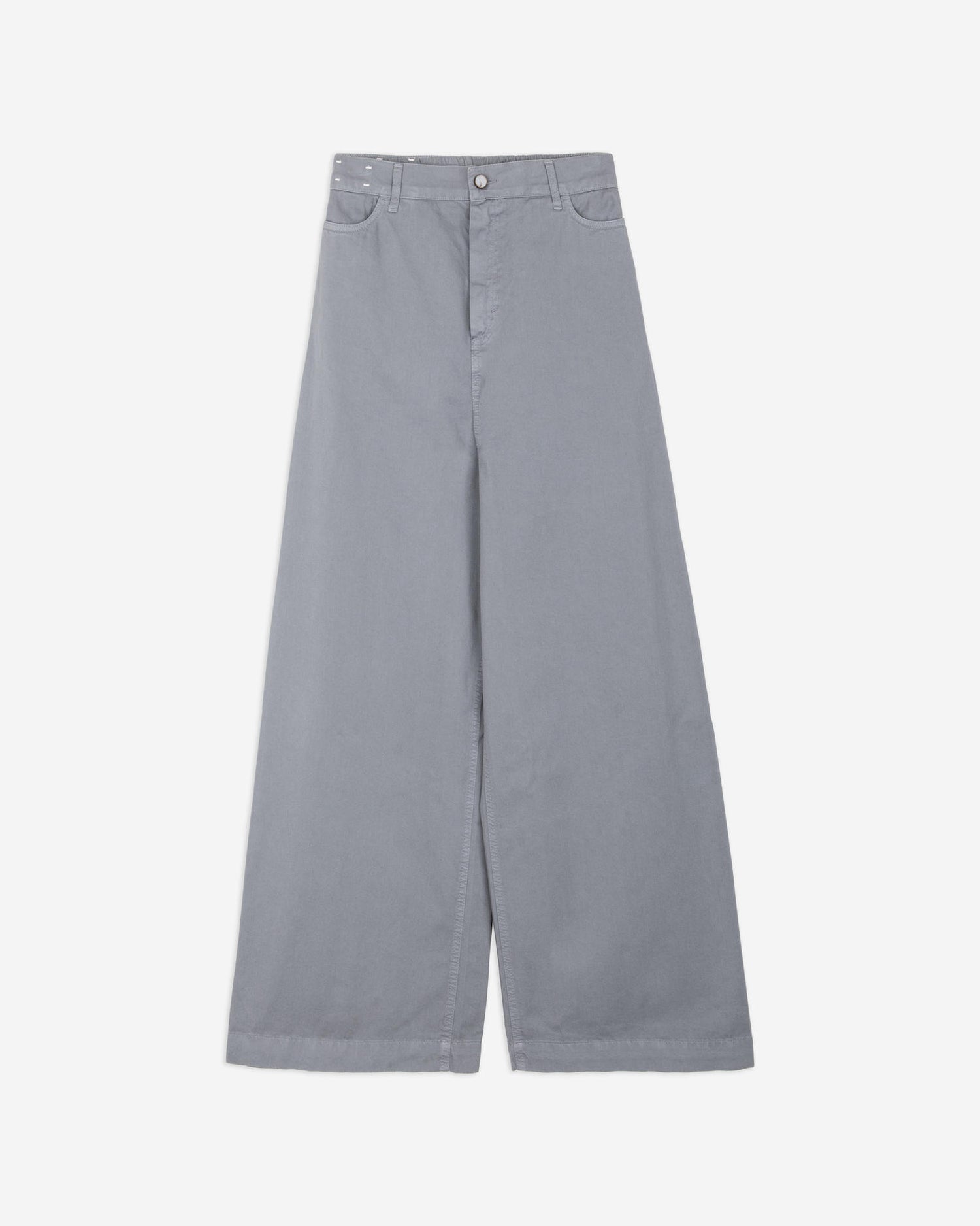 COTTON WIDE LEG TROUSERS