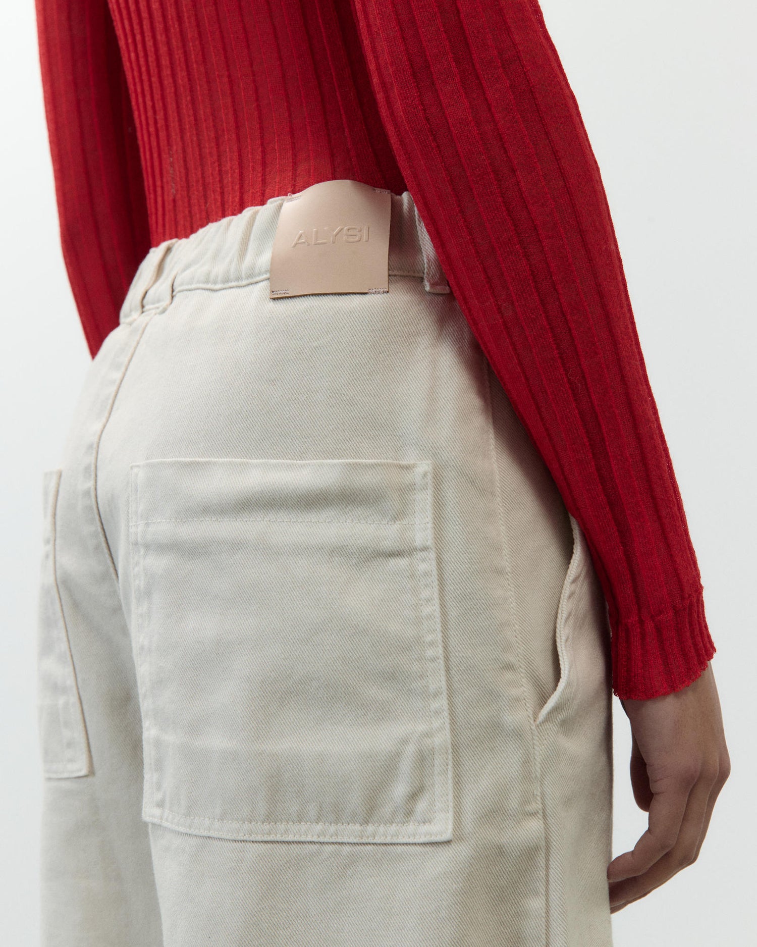 PANTALONE BARREL IN COTONE