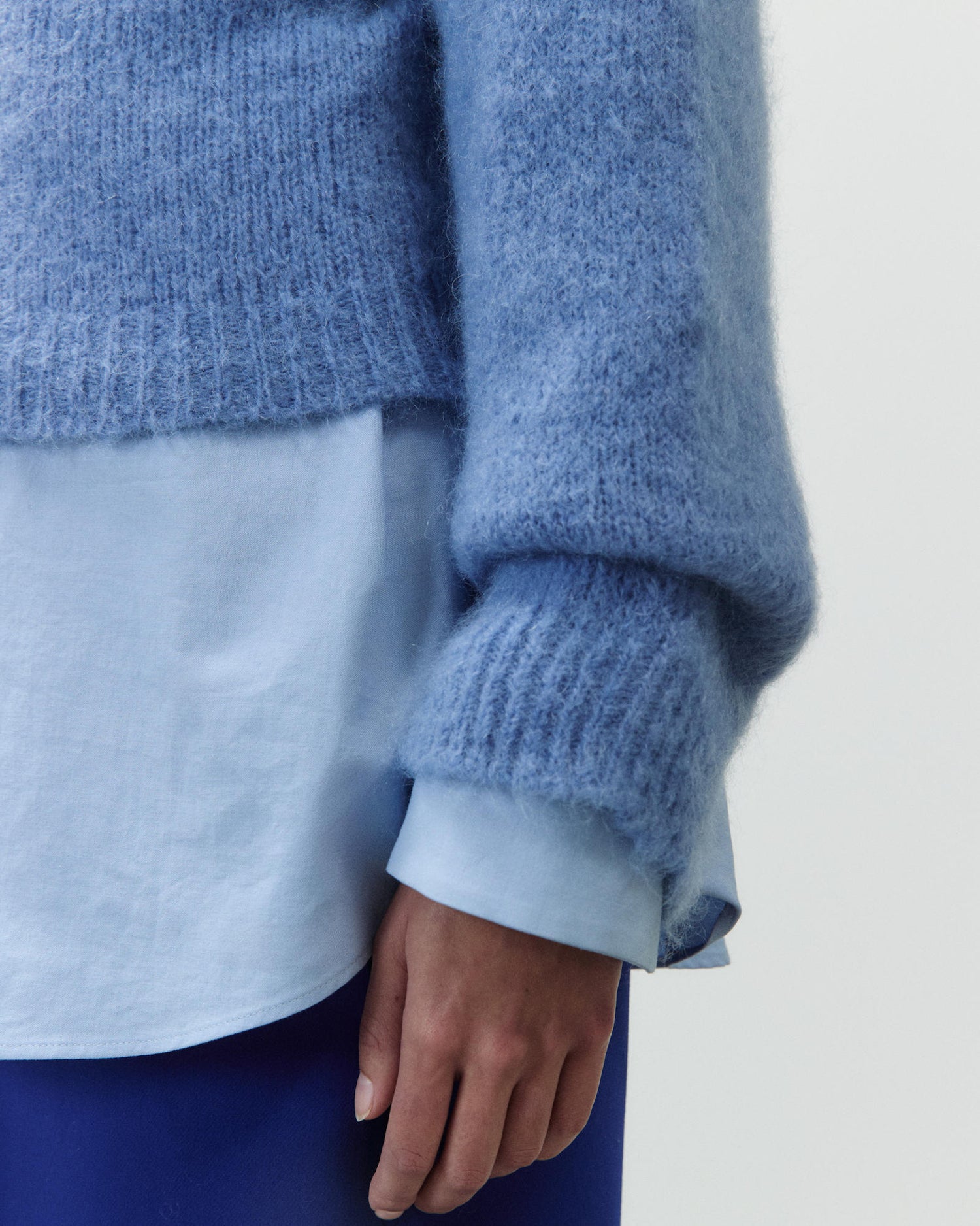 PULLOVER GIROCOLLO IN MOHAIR
