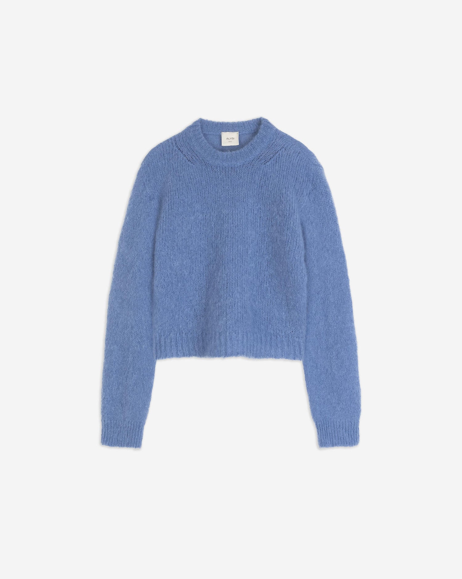 PULLOVER GIROCOLLO IN MOHAIR
